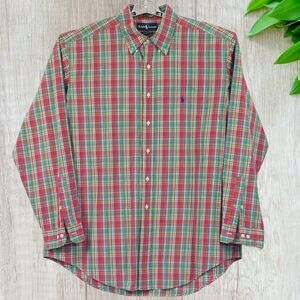 Ralph Lauren Shirt Mens Sz XL Primary Colors Classic Fit 17 1/2 Logo Preppy
